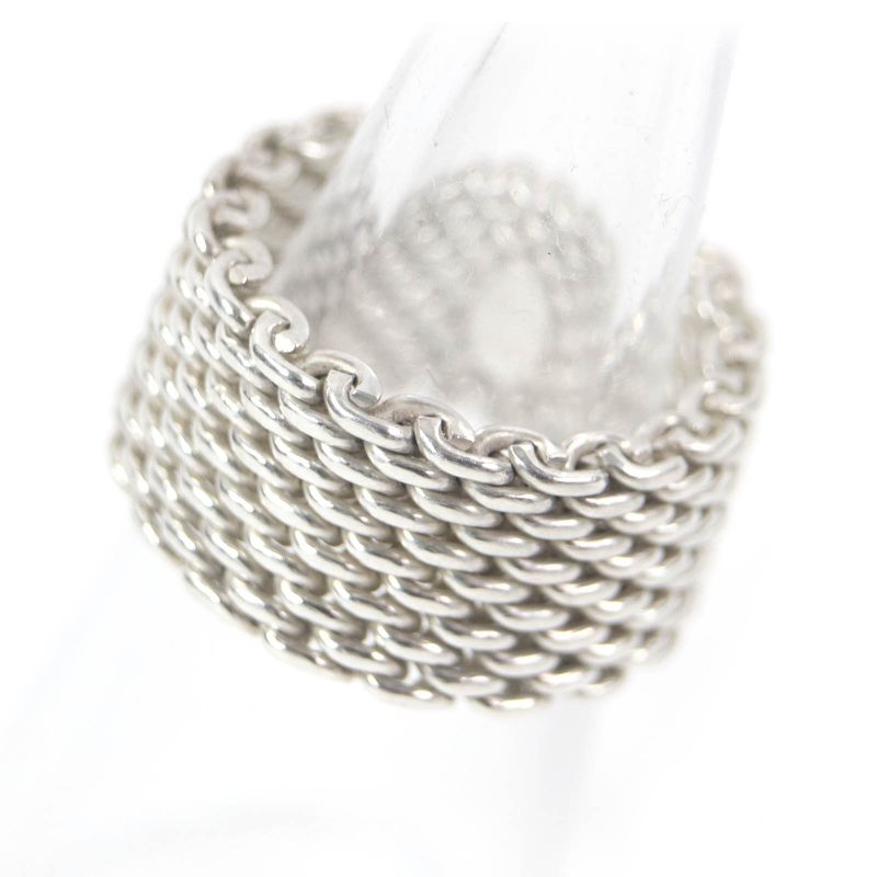 Tiffany & Co Somerset Mesh Ring - Ring Accessory Sv925 Silver - Equivalent To