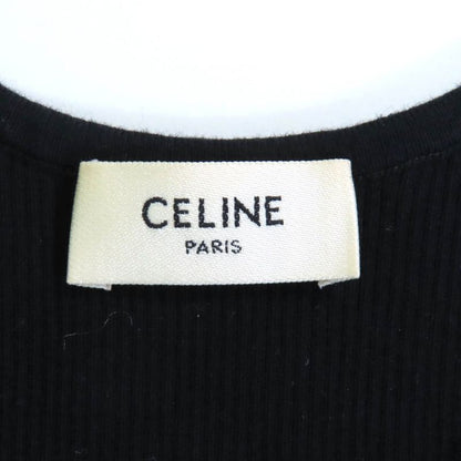 Celine 2a68l372n Athlete Bra / Mesh Logo Design Top Black / Cream S Made In