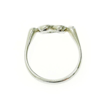 Tiffany & Co Silver Open Heart Ring 2.3g 925 Engraved 423833 Ring