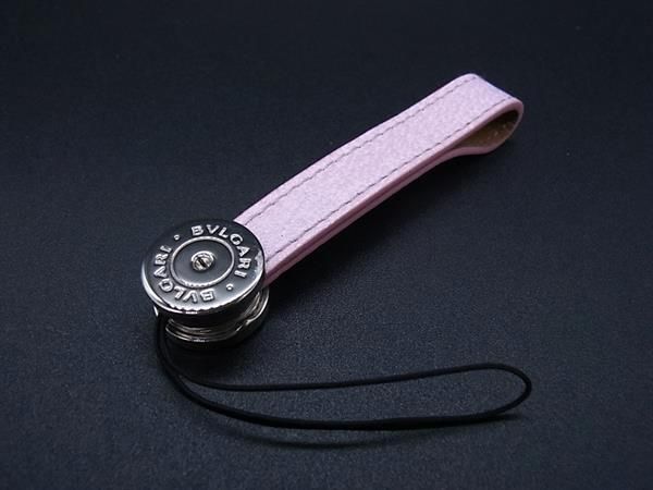 Bvlgari Serie Leather Key Holder Charm Ladies Pink Fa7803