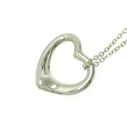 Tiffany & Co Tiffany & Co Silver Elsa Peretti Open Heart Necklace 6.8g 925