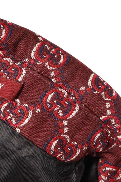 Gucci 25SS 803984 Zarr8 GG All-over Pattern Zip-up Blouson Men 48