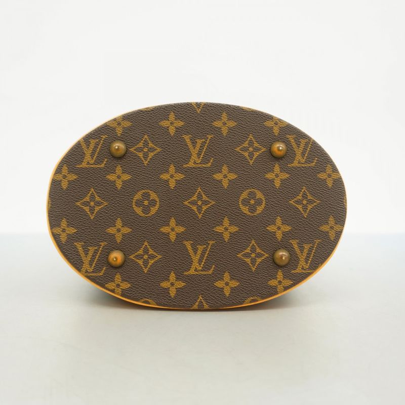 Louis Vuitton Tote Bag Monogram Bucket PM M42238 Brown Ladies