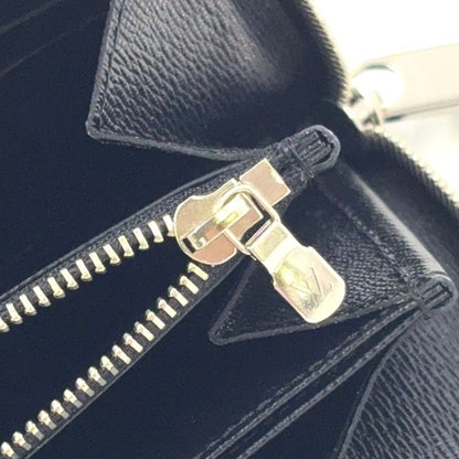 Louis Vuitton Zippy Wallet Epi Noir Black Leather Black Round Zipper Long