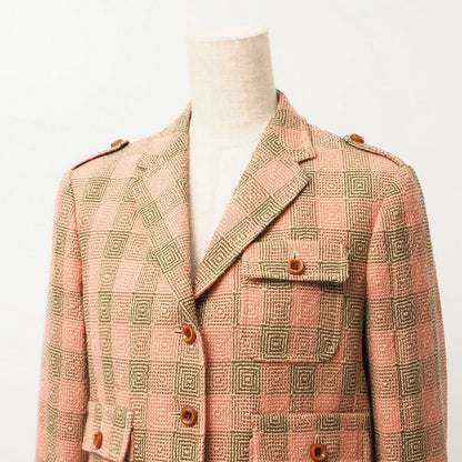 Gucci Tailored Jacket Size 42 (170 92Y) Cropped Cleeve Check
