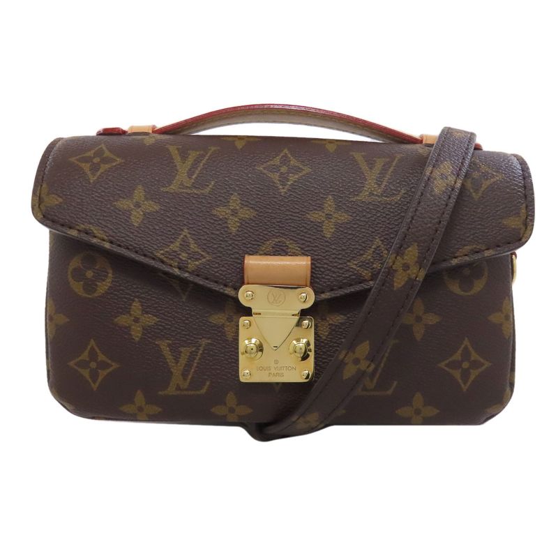 Louis Vuitton M46279 Pochette Metis EW Handbag Monogram Canvas Women