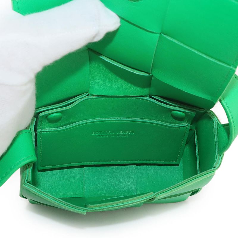 Exhibited Bottega Veneta Intrecciato Candy Cassette Shoulder Bag Leather