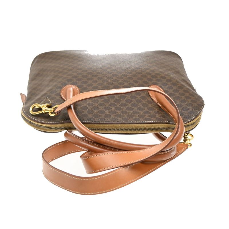 Celine Hand Shoulder Bag Canvas Leather 35kb002