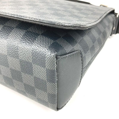 Louis Vuitton Shoulder Bag District MM NV2 N40350 Damier Graphite Canvas Black
