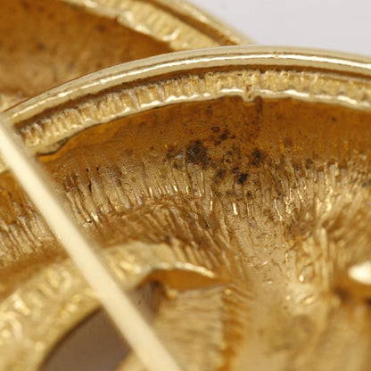 Chanel Coco Mark Matelasse Vintage Gold Plated Ladies 17.7g Brooch