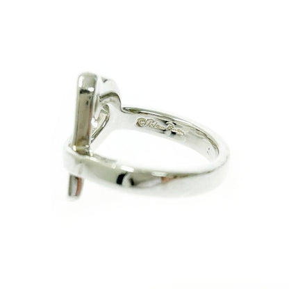 Tiffany & Co Silver Loving Heart Ring 4.3g 925 Engraved 396486 Ring