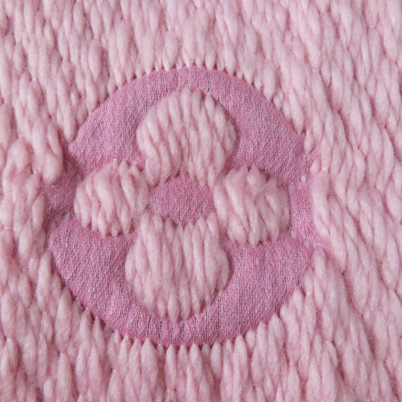 Louis Vuitton M76178 Echarpe Logomania Arafolie Wool Silk Rose