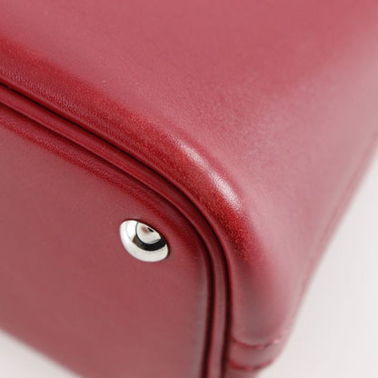 Hermes Bolide 27 2WAY Shoulder Box Calf Rouge Cazac □M Ladies Handbag