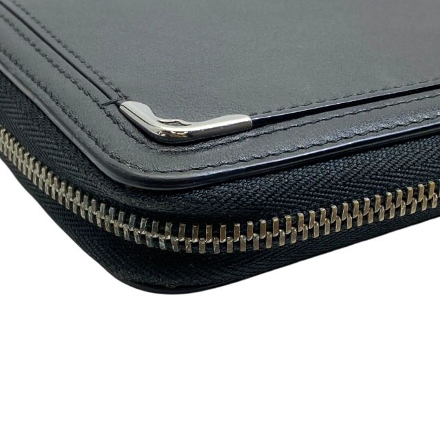 Cartier Must De Cartier Round Zip International Wallet Long Wallet Leather