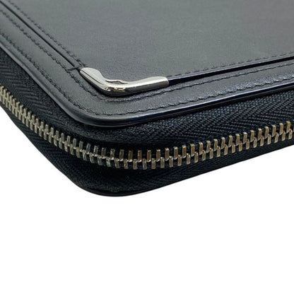 Cartier Must De Cartier Round Zip International Wallet Long Wallet Leather