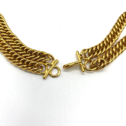 Chanel Lion Necklace Choker Vintage Gold Gilt