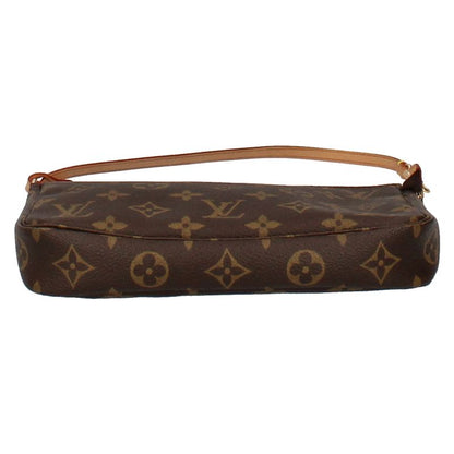 Louis Vuitton Pochette Accessoire M51980 Monogram Ladies Handbag Brown Excellent