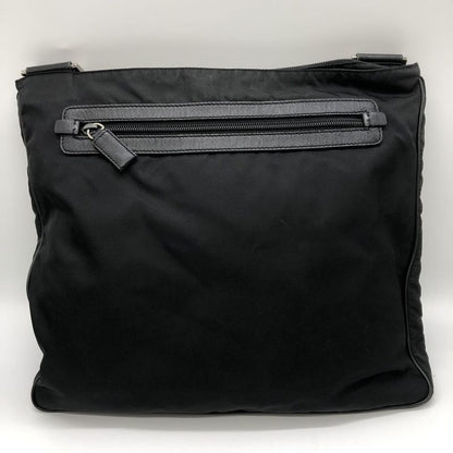 Prada Shoulder Bag Nylon Leather Black Ladies Men Fashion Vintage