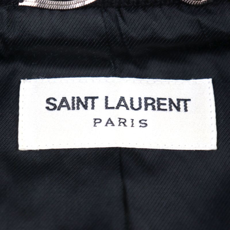Saint Laurent Paris 14AW 354728 Wool Eddy Period Leather Switching Stajan Teddy