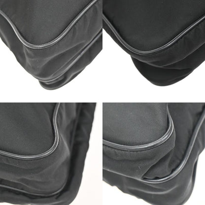 Prada Shoulder Bag Nylon Leather Black 87ka725