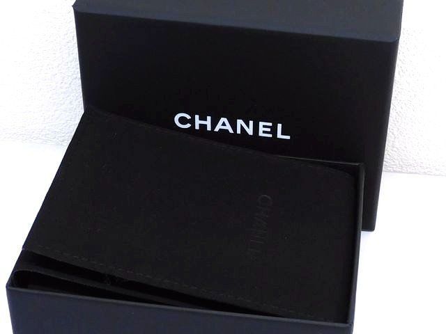 Item Chanel Earrings - C24K Coco Mark Heart Black X Silver Ladies Chanel □7G