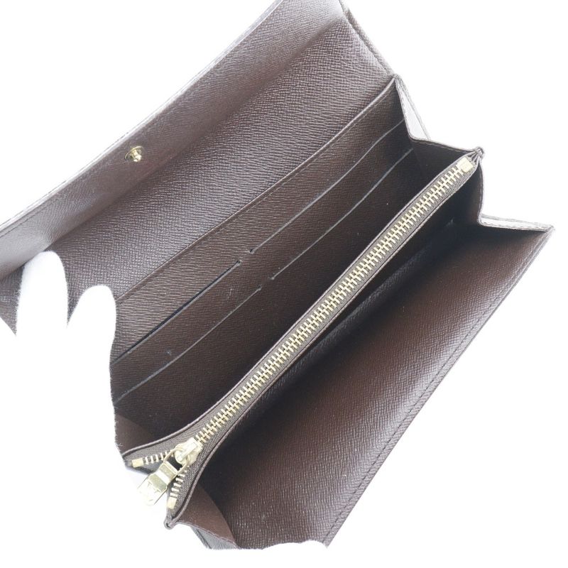 Louis Vuitton Pochette Portmonnais Cles Di N61724 Damier Canvas Brown Ca0015