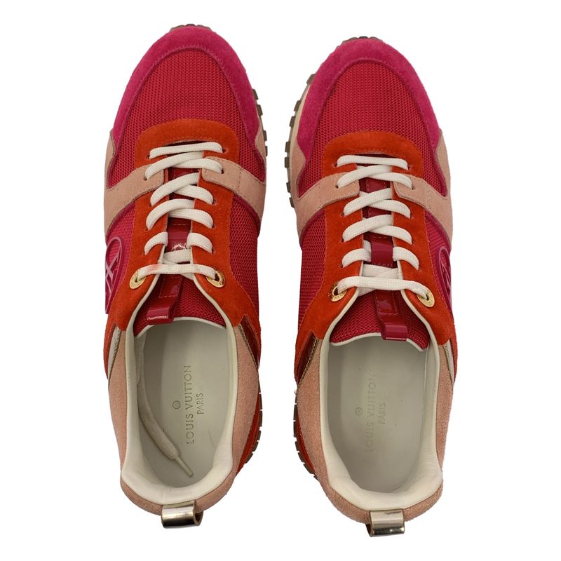 Louis Vuitton - Suede Leather Runaway LV Circle Logo Sneakers - 38 - Bordeaux