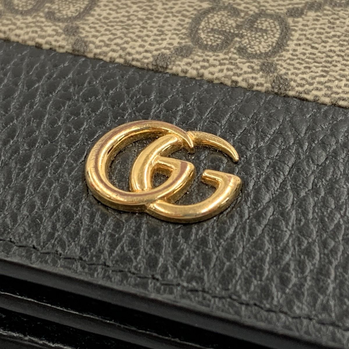 Gucci Ggmarmont GG Supreme Mini Wallet Bifold Wallet 658610 Beige X Wallet