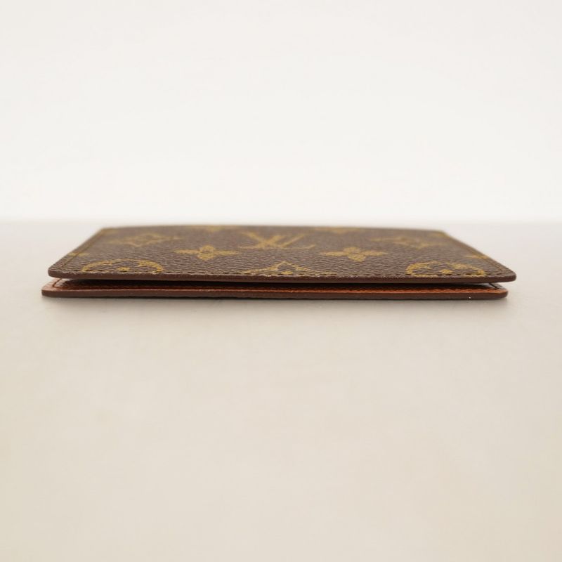 Louis Vuitton Card Case Monogram Porte 2 Carte Vertical M60533 Brown Men Women