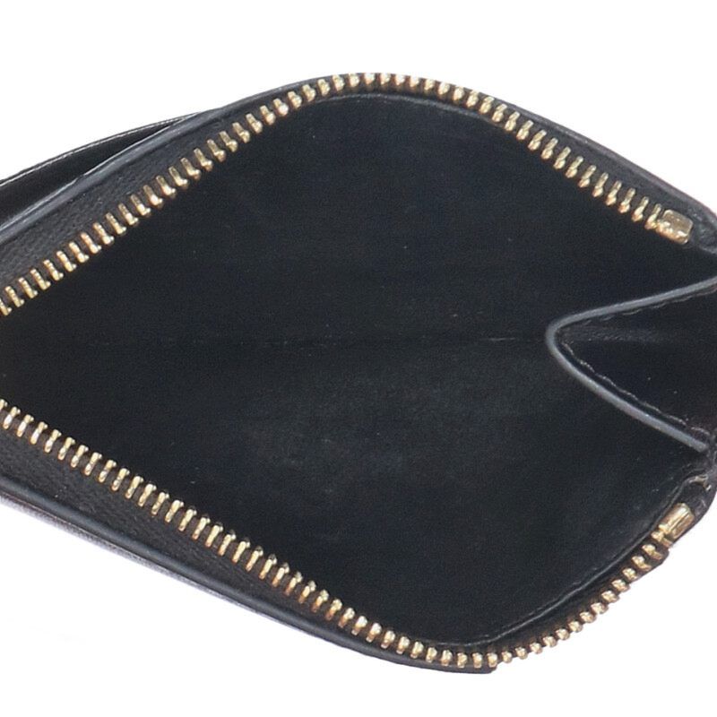 Celine Triomphe Leather Zip Card Case Men's