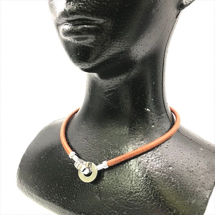 Hermes Leather Lancelot Choker Bracelet