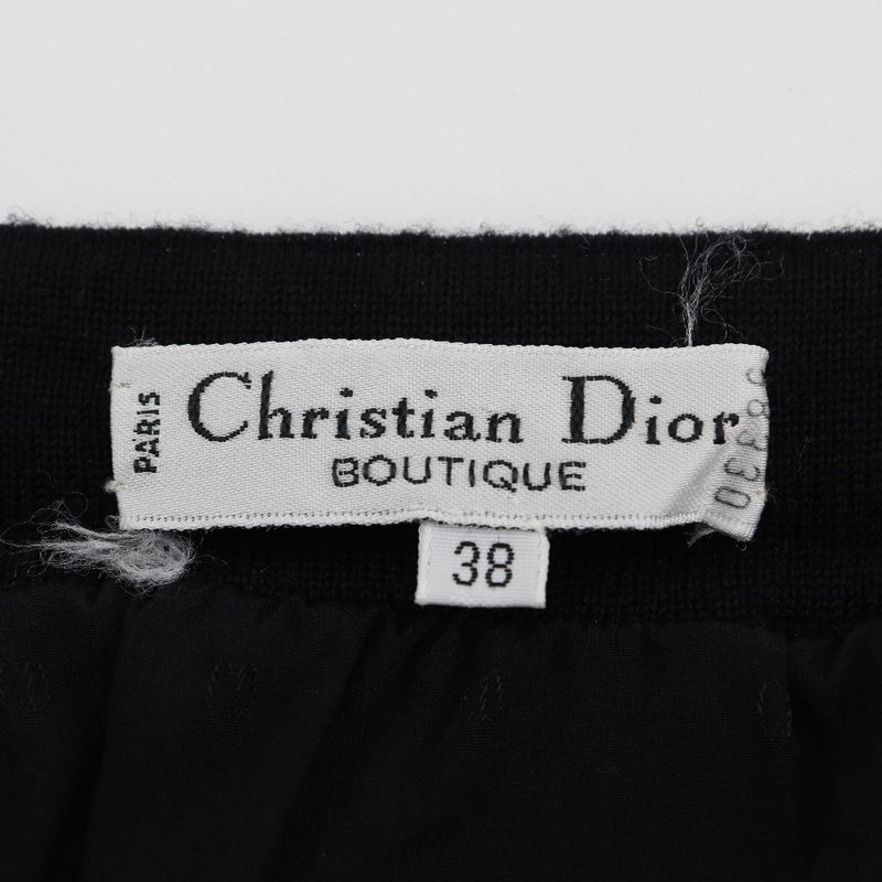 [dior] Christian Dior Wool×rayon Black Women's Skirt