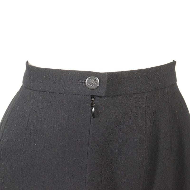 Chanel 94305 P11160v06456 Wool And Silk Black Women's Skirt