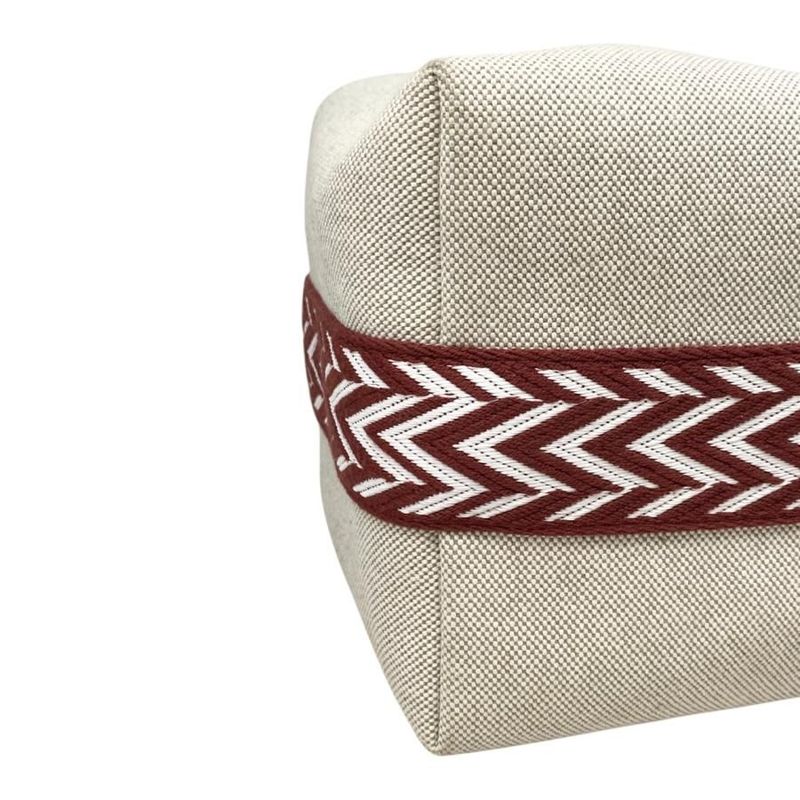 Hermes Bath Pouch Bride-a-Black GM Toile Canvas H Logo Zigzag Rouge Ash Red