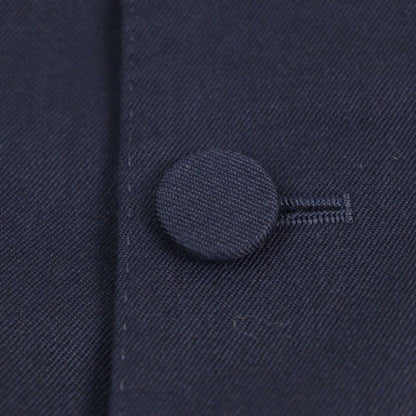 Gucci 23SS 736770 100% Wool Notched Lapel Walnut Double Breasted Jacket Navy 48