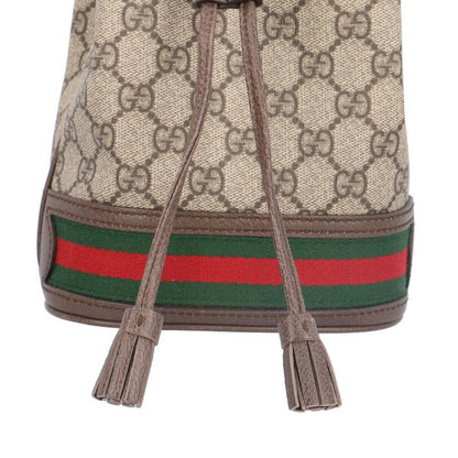 Gucci Mini Bucket Ophidia Shoulder Bag GG Supreme Canvas 550620 Beige Ladies