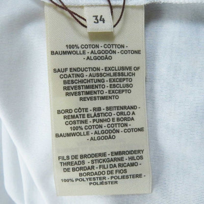 Hermes 23SS 3e4507dh 100% Cotton Short Sleeve T-shirt Dress White Multi 34