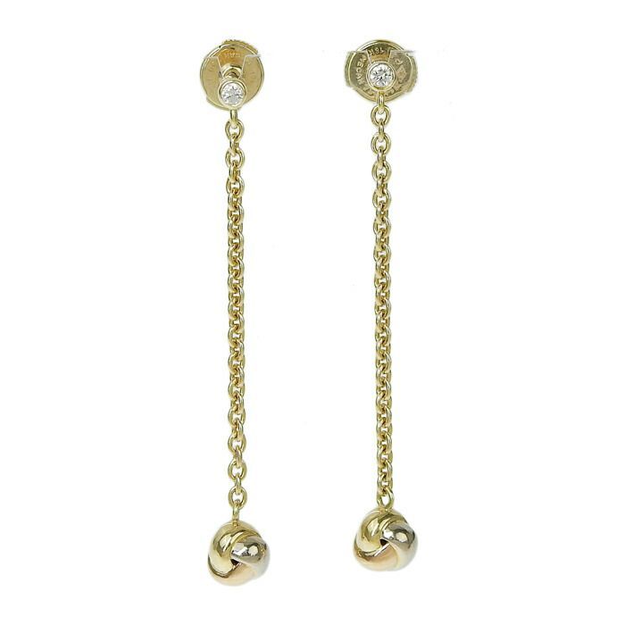 Cartier Baby Trinity Earrings 18K Yellow Gold 18K White Gold 18K Pink Gold 750