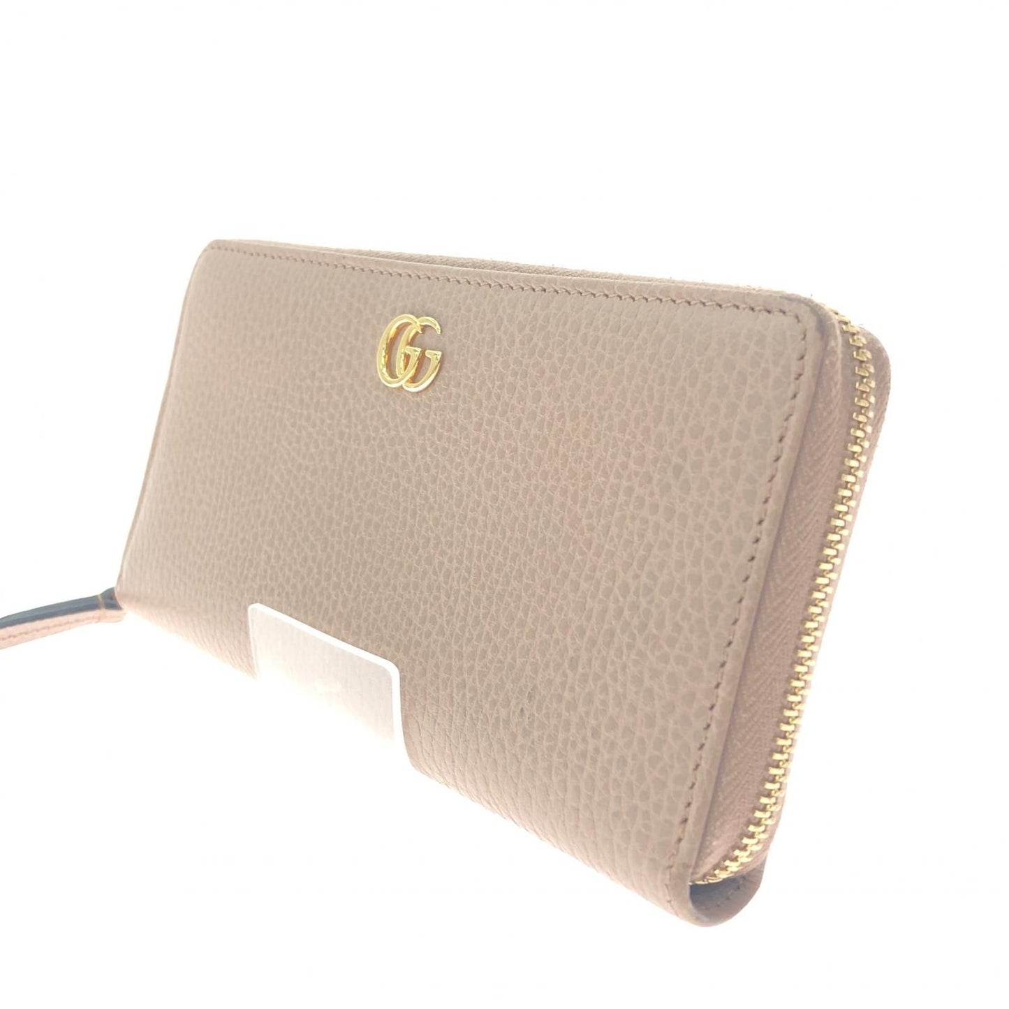 Gucci Women's Long Wallet Zip Around Wallet Petit Marmont Gold Hardware GG