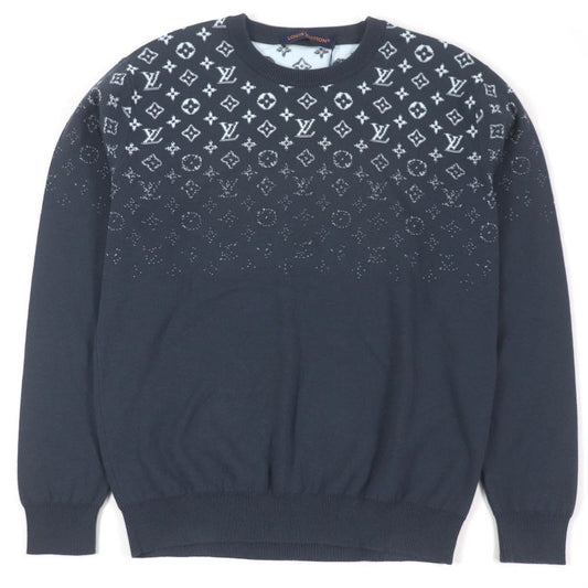 Louis Vuitton 2024 1afapp Monogram Gradient Crewneck Sweater Knit Blue-grey