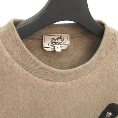 Hermes Crewneck Knit Pullover Sweatshirt Piping Crewneck Sweater Wool Cashmere