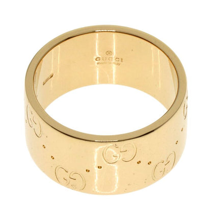 Gucci GG Icon Wide #11 Ring - 18K Yellow Gold Ladies