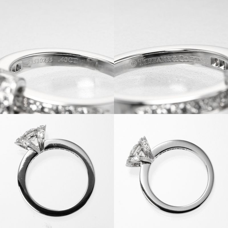 Tiffany & Co Ribbon Solitaire 0.40ct Vvs2/i/2ex Pt950platinum × Diamond #6