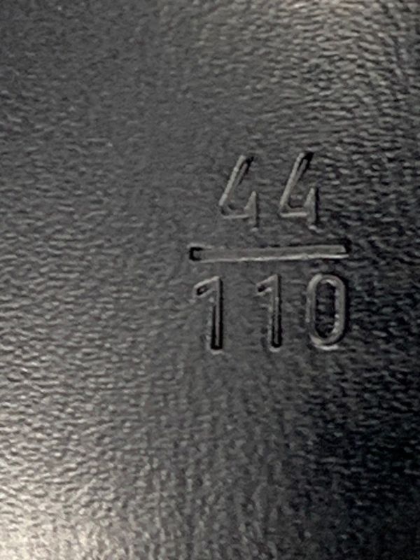 1465 Bulgari Logomania 110/44 Black Silver Hardware Lq-g18-38195 Men's Belt