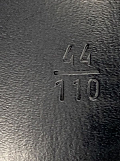 1465 Bulgari Logomania 110/44 Black Silver Hardware Lq-g18-38195 Men's Belt