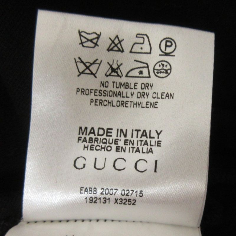 Gucci Logo Embroidery Crew Neck Short Sleeve T-Shirt Cut and Sewn 192131 X3252