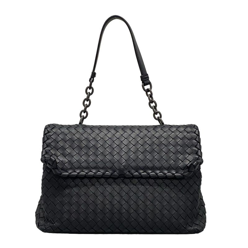 Bottega Veneta Handbag Medium Olympia Bag Dark Navy Leather