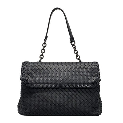 Bottega Veneta Handbag Medium Olympia Bag Dark Navy Leather