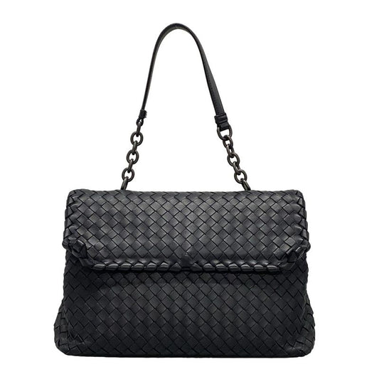 Bottega Veneta Handbag Medium Olympia Bag Dark Navy Leather