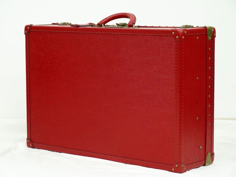 Authentic Louis Vuitton LV Arzeal 75 Epi Leather Trunk Travel Bag Handbag